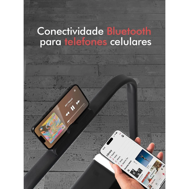 Esteira Dobrável Multifunções com Bluetooth 2.0 para Home Fitness — foto 3