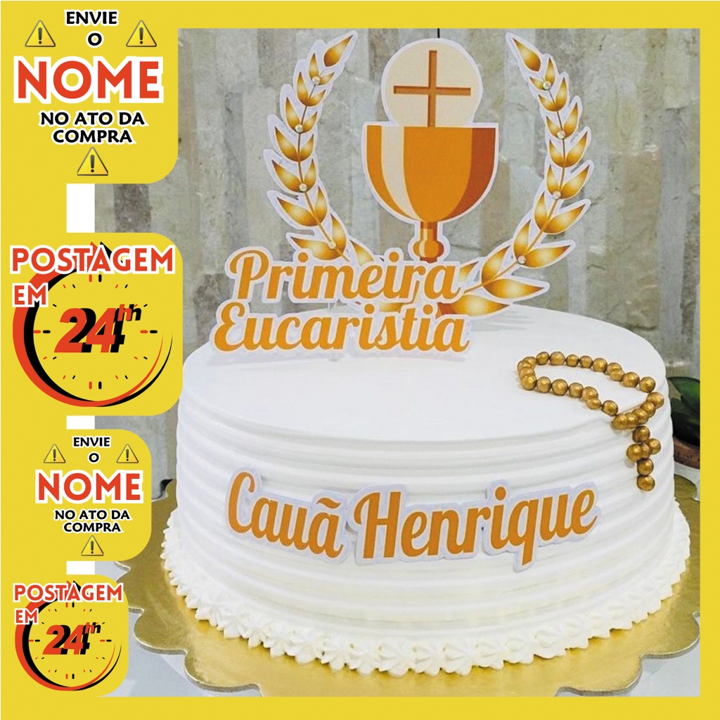 Bolo Tema Primeira Eucaristia: Onde Comprar | BuscaProdutos