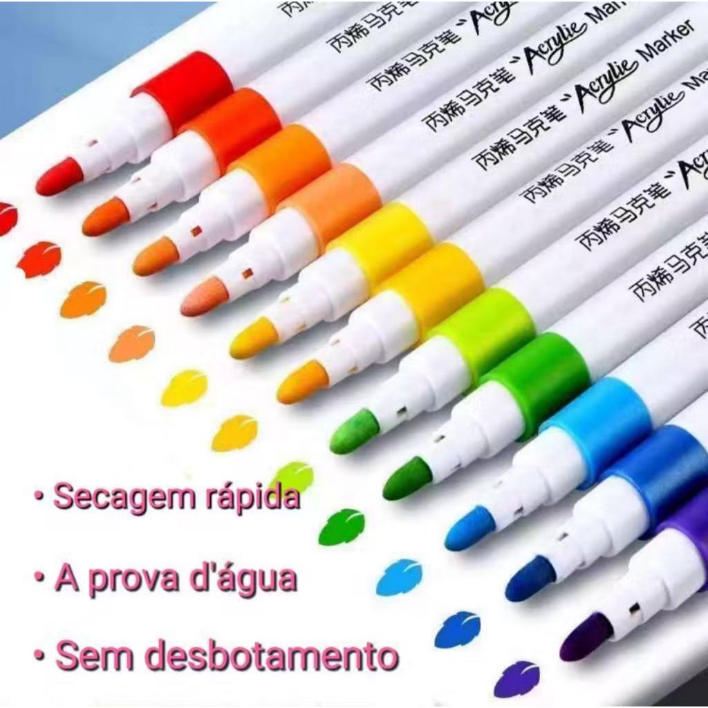 Yulin KIT 12/18/24/36/48/60/80 cores Estojo Canetinha Marcadores Touch Marker a Base de Água