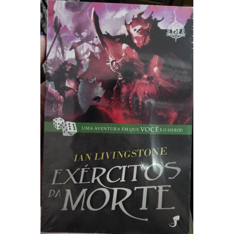 Livro-jogo de RPG Fighting Fantasy Exércitos da Morte novo lacrado