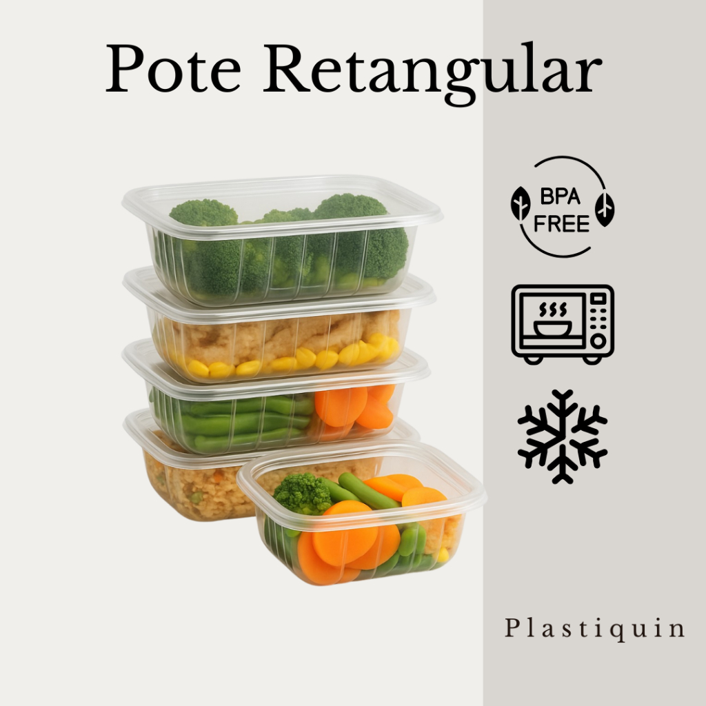 Pote Marmita 350mL 500mL 750mL 1000mL Freezer Microondas Fitness Comida Congelada Marmitex Organizador em Oferta na Shopee