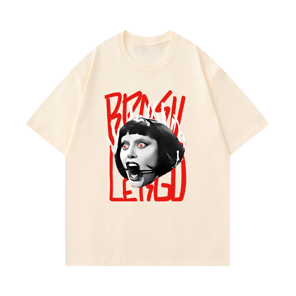 [Camiseta Premium em Algodão Puro]SISI Camiseta Lady Gaga - Brasil Let's go