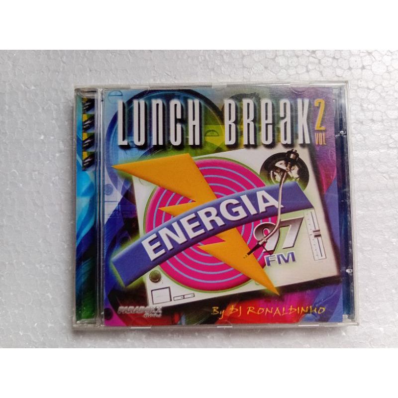 CD coletânea lunch break vol. 2 house techno dance ótimo estado mídia e capa