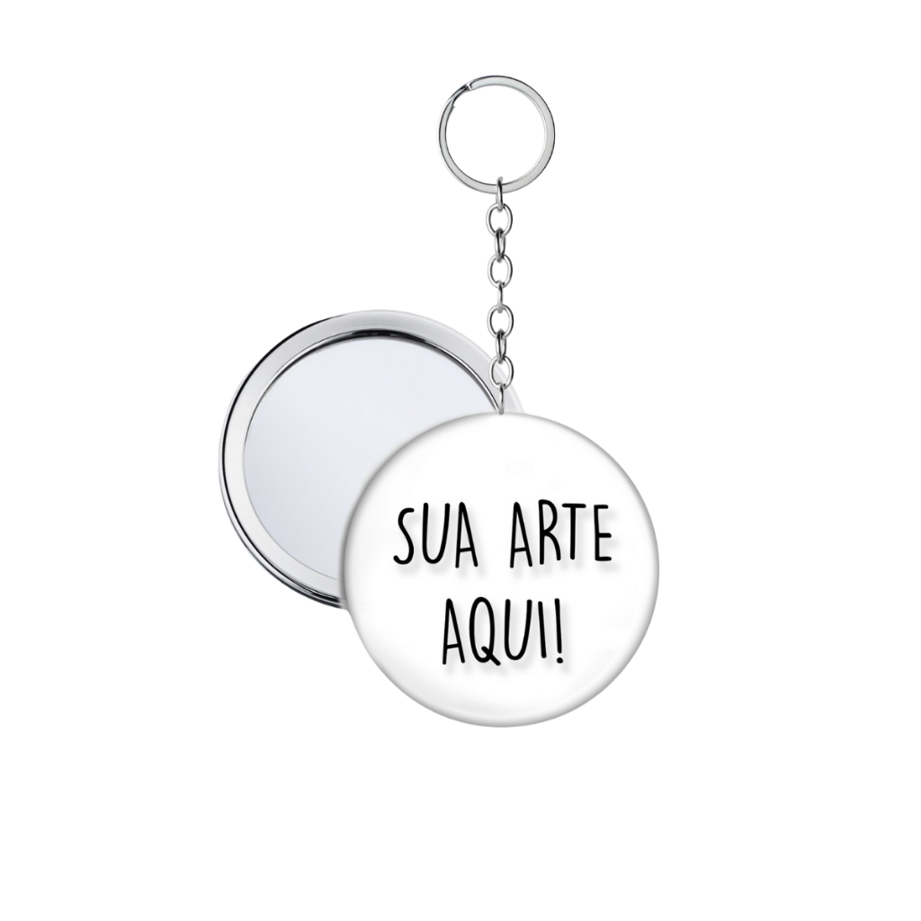 20 Espelho Chaveiro Personalizado Seu Tema em Oferta na Shopee