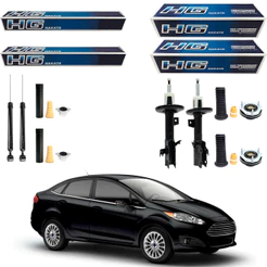 KIT 4 AMORTECEDOR NEW FIESTA 2010 A 2019 NAKATA + KIT