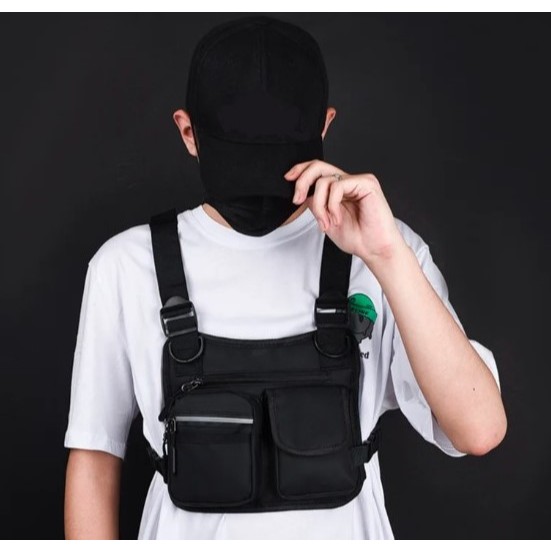 Pochete Peitoral Ajustável Estilo Bag Unissex Motoboy Envio Já!