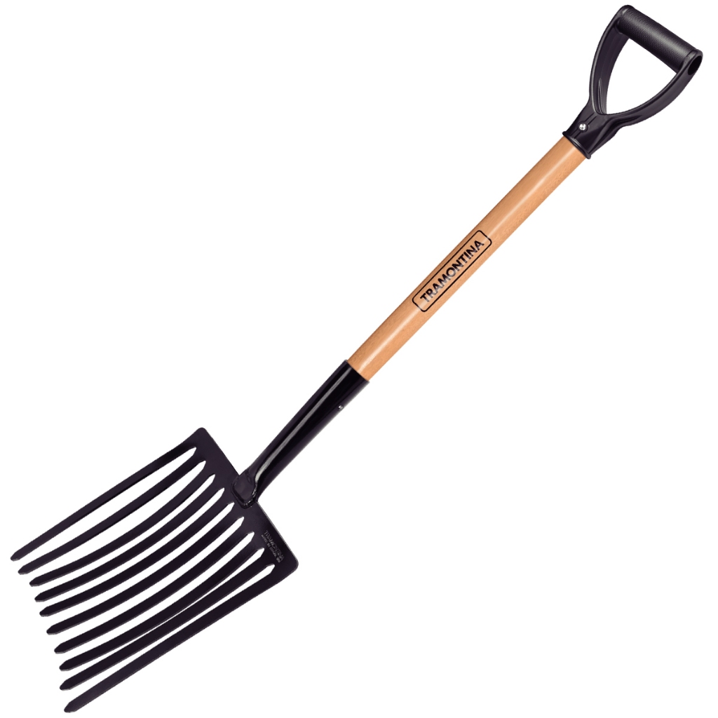 Forcado para Cascalho Tramontina Com Cabo de Madeira 10D 77128/504 em Oferta na Shopee