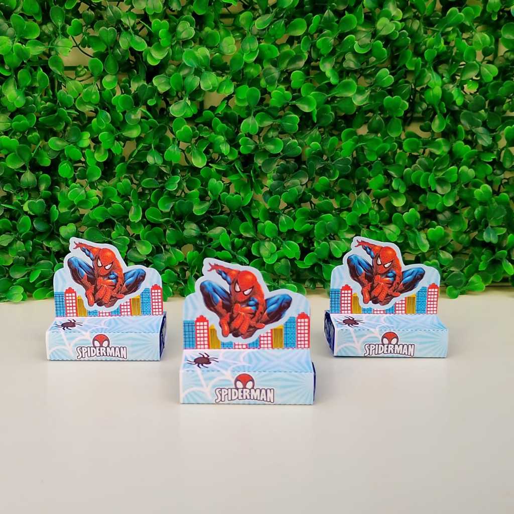 Porta Bis Homem Aranha Festa Infantil | Lembrancinha Personalizada | Kit  Pegue e Monte