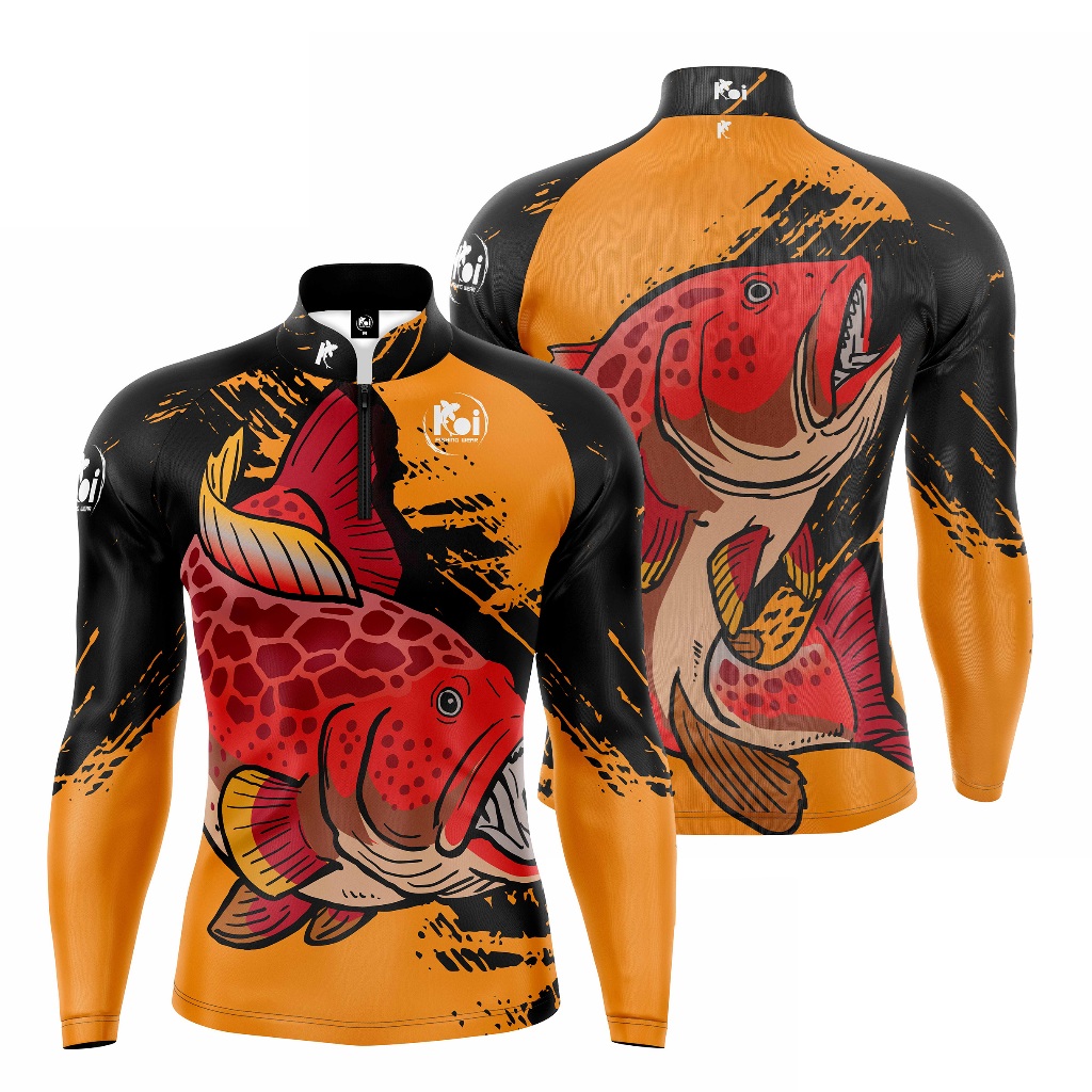 Camiseta Camisa Blusa Pesca Peixe Garoupa Vermelha Red Grouper Com Proteção Uv50+