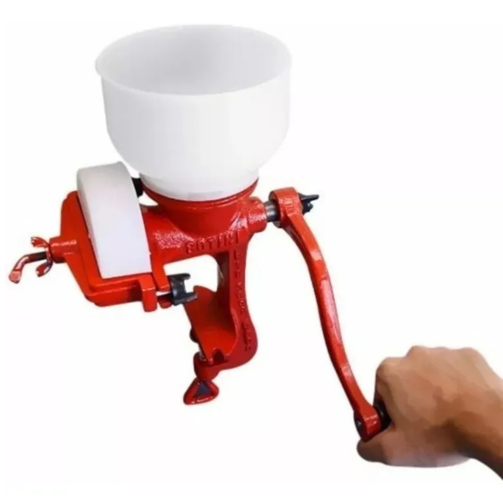 Moedor Manual Botini para Grãos Secos Malte Milho Cevada e Soja 20kg/h Moinho Ferro Fundido Pratico