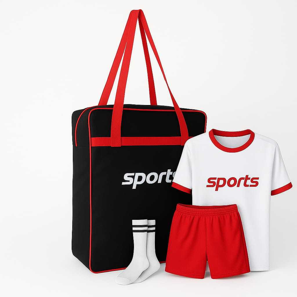 Bolsa Sacola Mala Transporte Fardamento Uniforme Vermelho