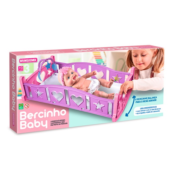Bercinho de Boneca Infantil bebe reborn