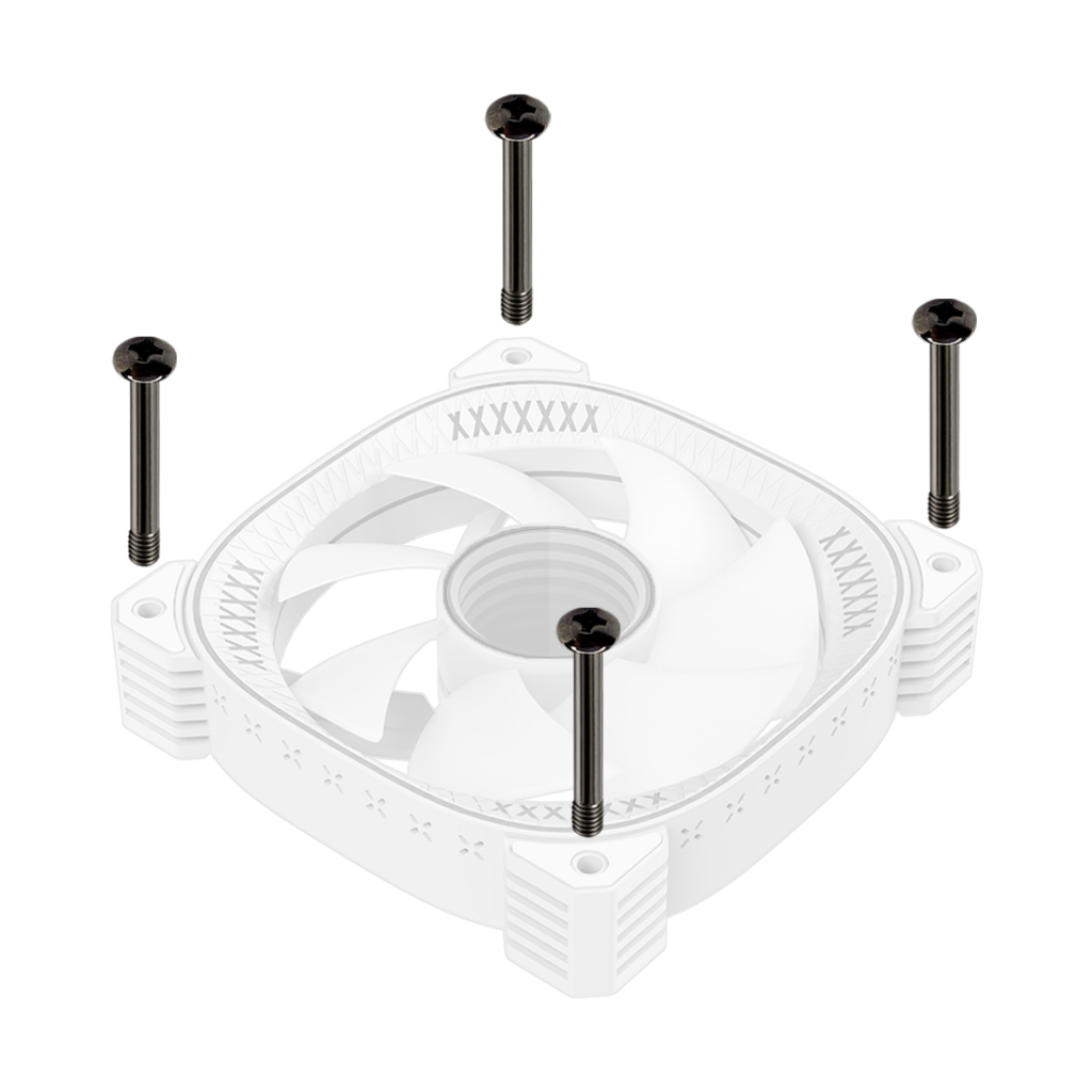 KIT PARAFUSOS COOLER FAN LONGO 32MM FIXAÇÃO CHASSI DO GABINETE 4 - 8 - 12 UNIDADES PUSH AND PULL