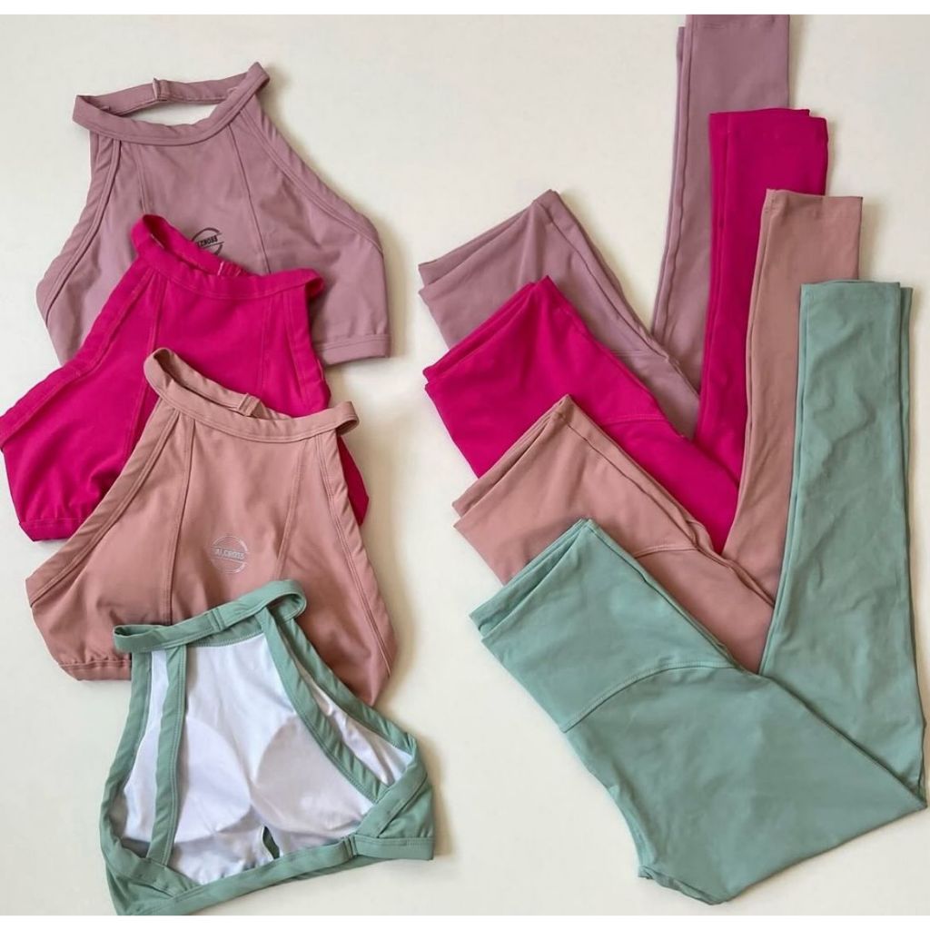 Conjunto Calca Legging Fitness Feminino Academia Zero Transparência Alta Compressão em Oferta na Shopee