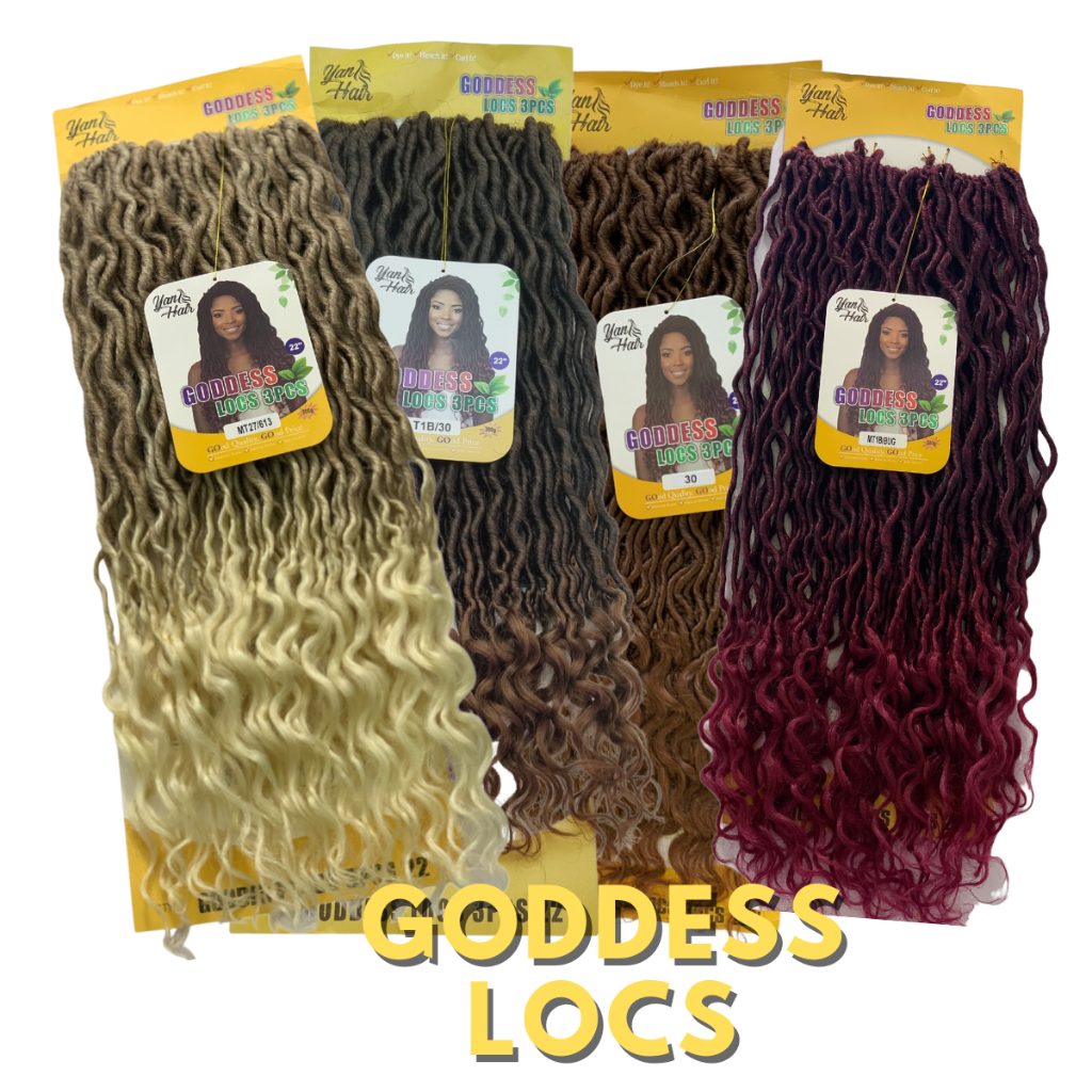 Cabelo Sintético Dread Cacheado Goddess Locs Crochet Braids em Oferta na Shopee