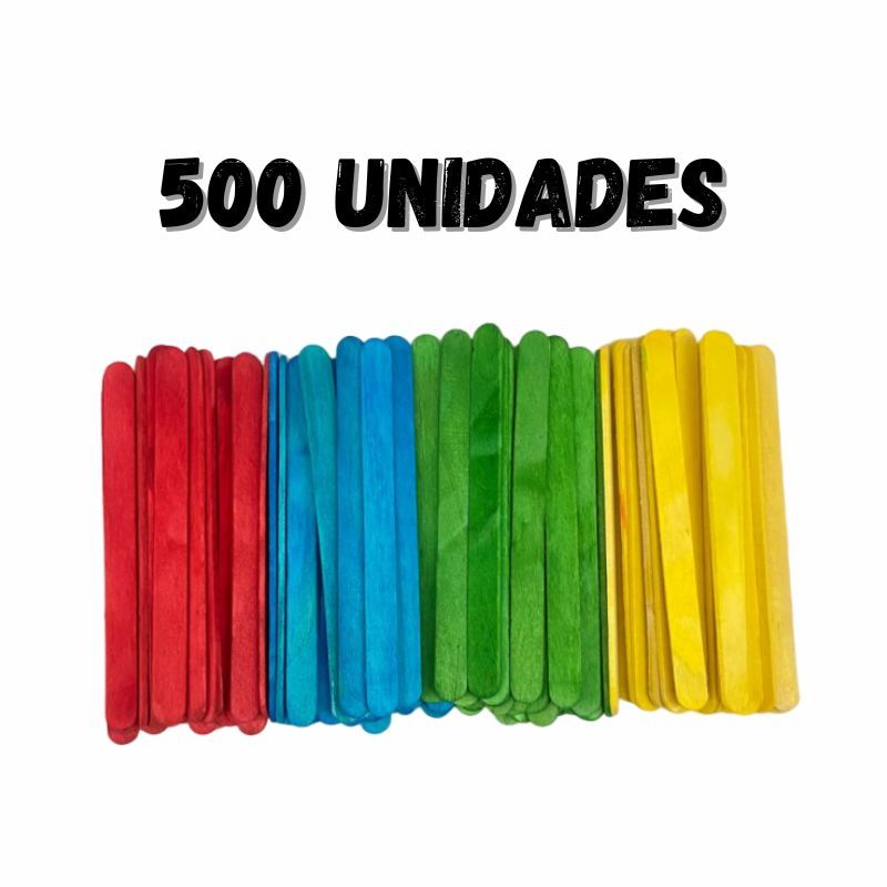Palito de Sorvete Colorido 500 Unidades Theoto em Oferta na Shopee