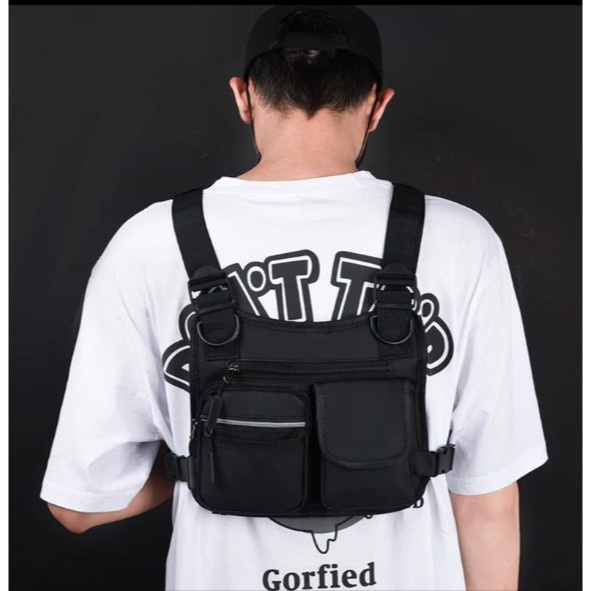 Pochete Peitoral Bag Unissex Ajustável Motoboy Estilo Envio Imediato! em Oferta na Shopee