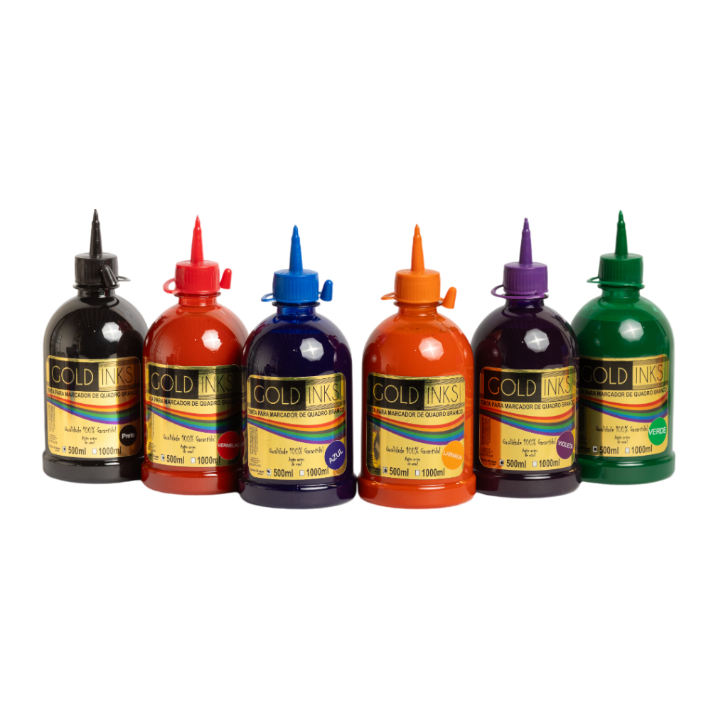 Tinta Para Pincel Marcador De Quadro Branco 500ml Tinta Reabastecedor Universal Para Quadro Branco Gold Inks