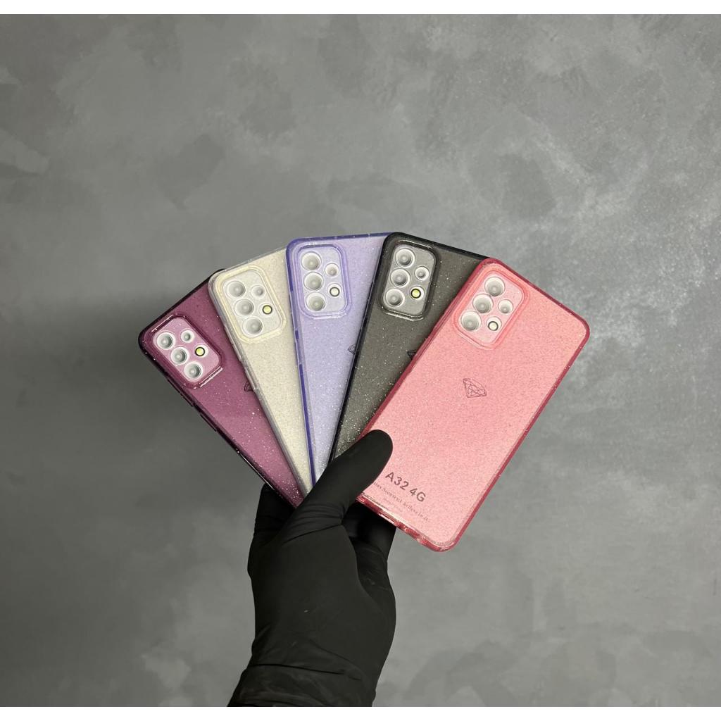 Capa com brilho + película de Ceramica Samsung Galaxy A32 4G Ou apenas capinha com gliter