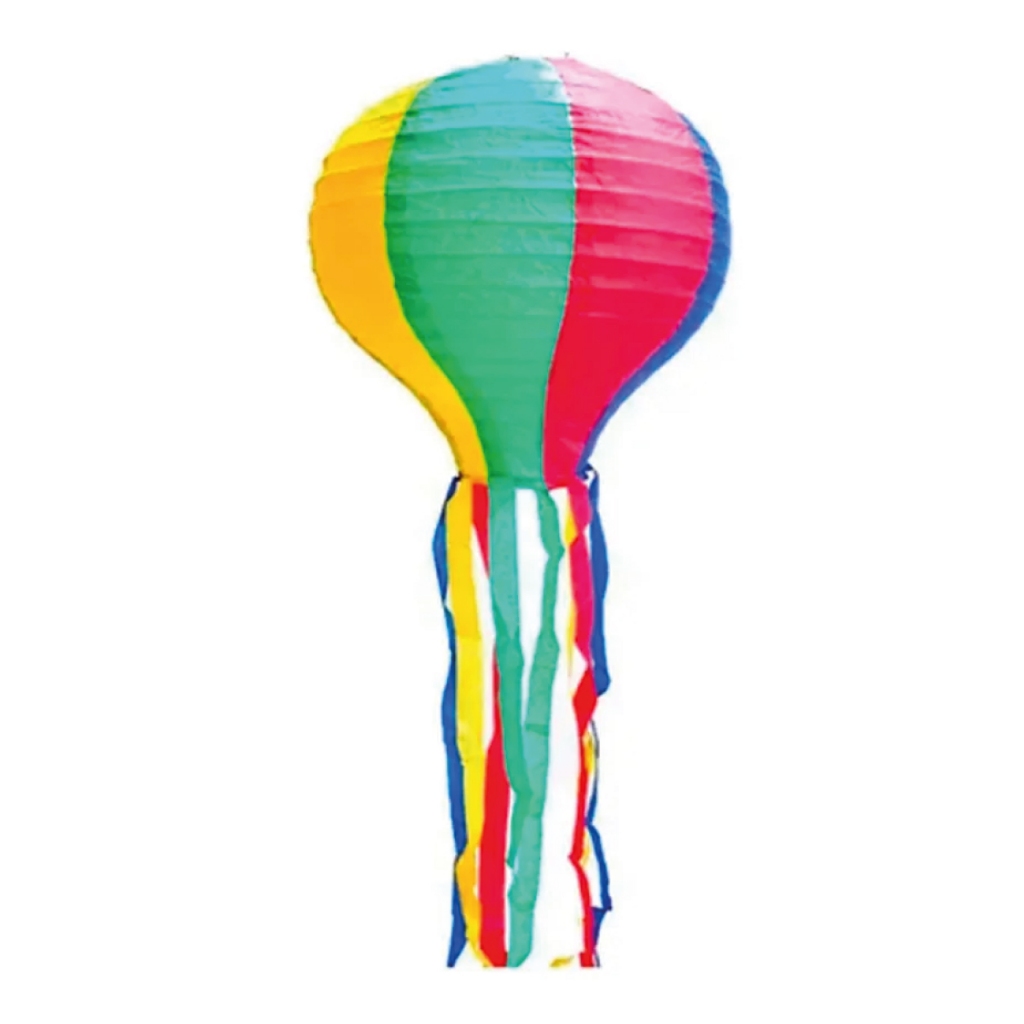 Balão Festa Junina Seda Enfeite Decorativo Colorido 50x25cm