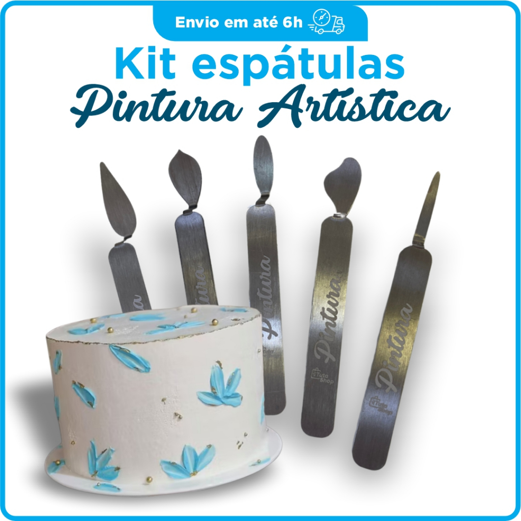 Kit Espátulas Pintura Artistica Kit Espátulas Decorativas Inox Kit Espátulas para Bolo em Oferta na Shopee
