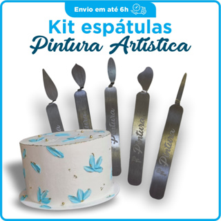 Kit Espátulas Pintura Artistica Kit Espátulas Decorativas Inox Kit Espátulas para Bolo em Oferta na Shopee