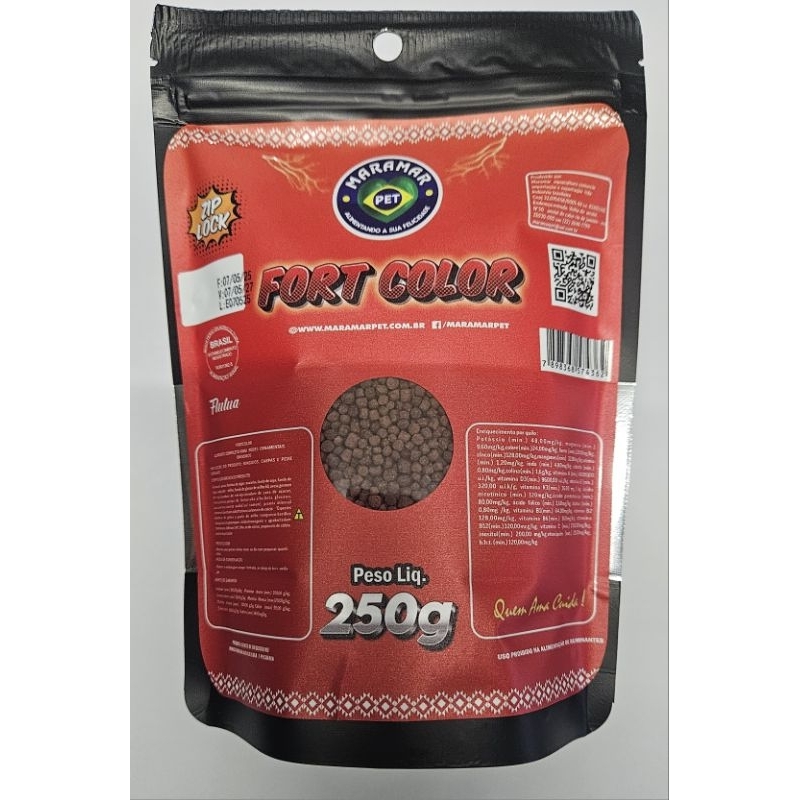 Ração Maramar Fort Color 250gr Kinguio E Carpas em Oferta na Shopee