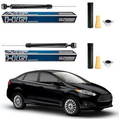 PAR AMORTECEDOR TRASEIRO NEW FIESTA 2010 A 2019 NAKATA + KIT