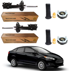 PAR AMORTECEDOR DIANTEIRO NEW FIESTA 2010 A 2019 MONROE + KIT