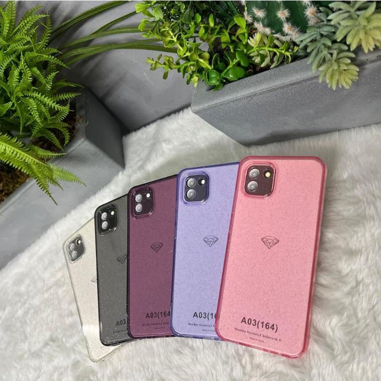 Capa Space com brilho + película de Ceramica Samsung Galaxy A03 Ou apenas capinha com gliter