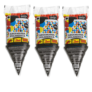 KIT 3 Argamassa Polimérica (Cola Bloco) 3Kg - Cola Tijolo, Bloco em Oferta na Shopee