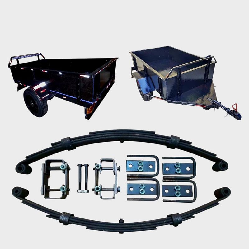 kit feixe molas 550kg, Molejos, grampos quadrados, para carretinhas reboque Todos nossos Produtos novos com💥Nota Fiscal💥