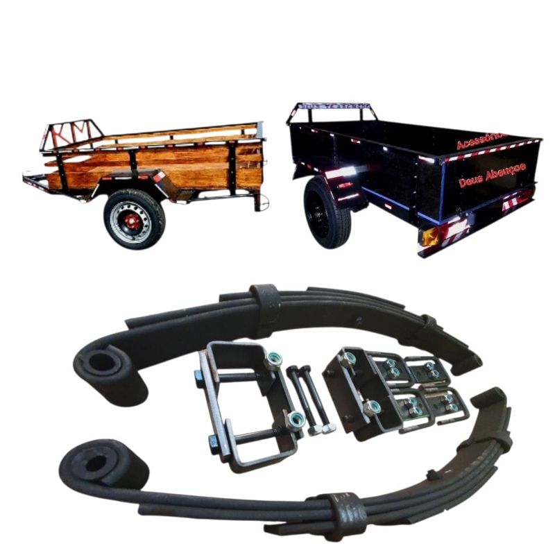 kit Molejo 550kg p/carretinha reboque trailer