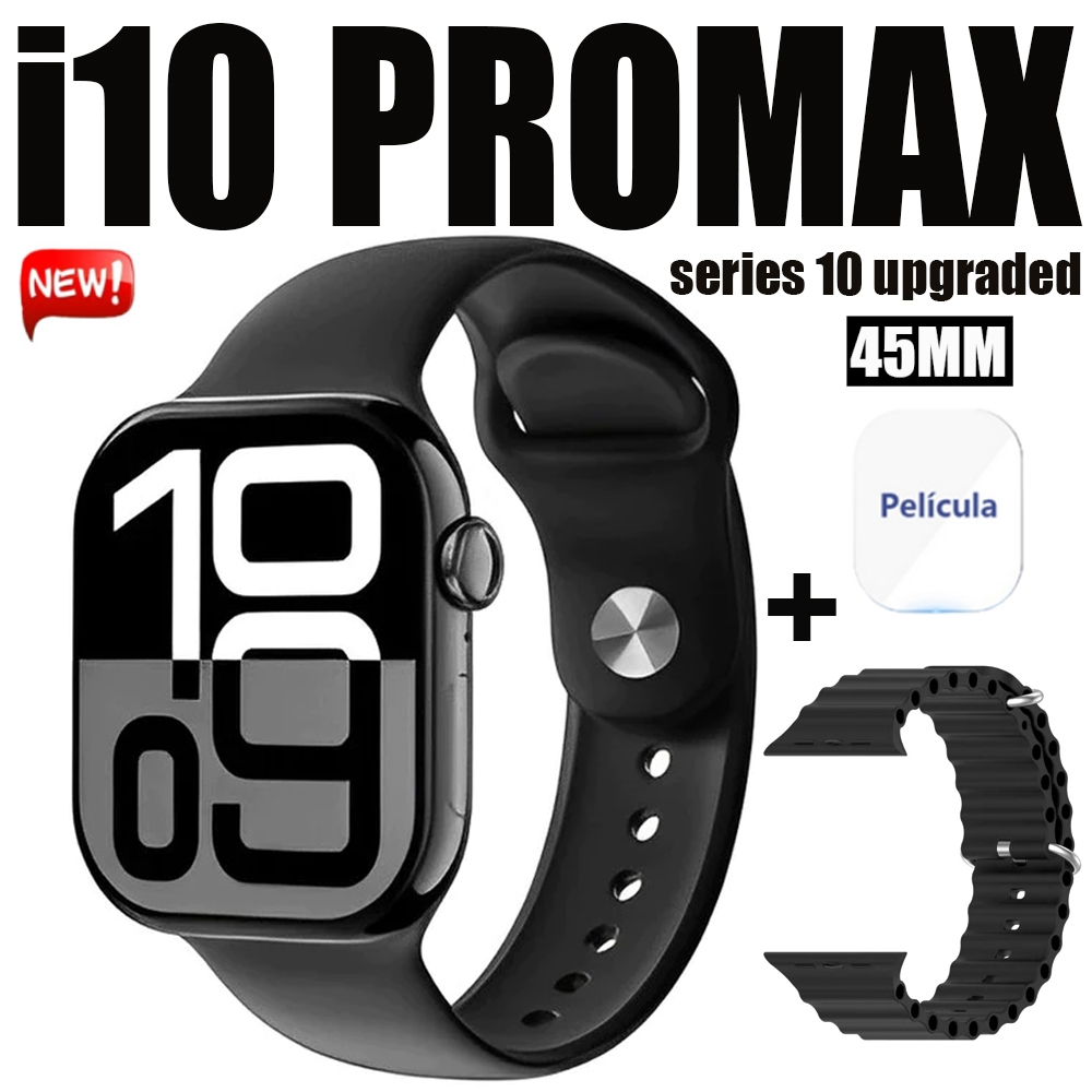 2025 Novo i10 PROMAX Relógio à prova d'água inteligenteBluetooth Call Heart Rate Smartwatch T800