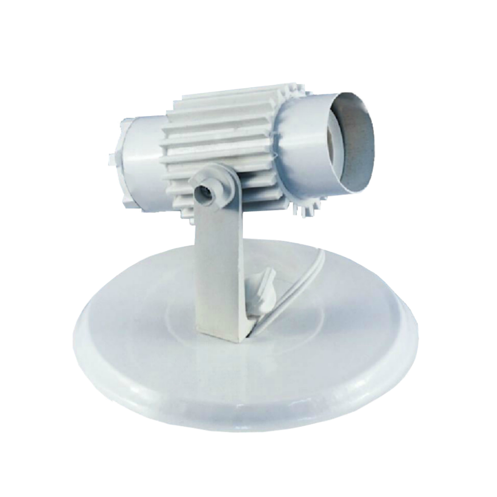 Spot Direcionável E27 Bivolt Branco e Preto Sobrepor Teto 1 Bocal P Lâmpada LED