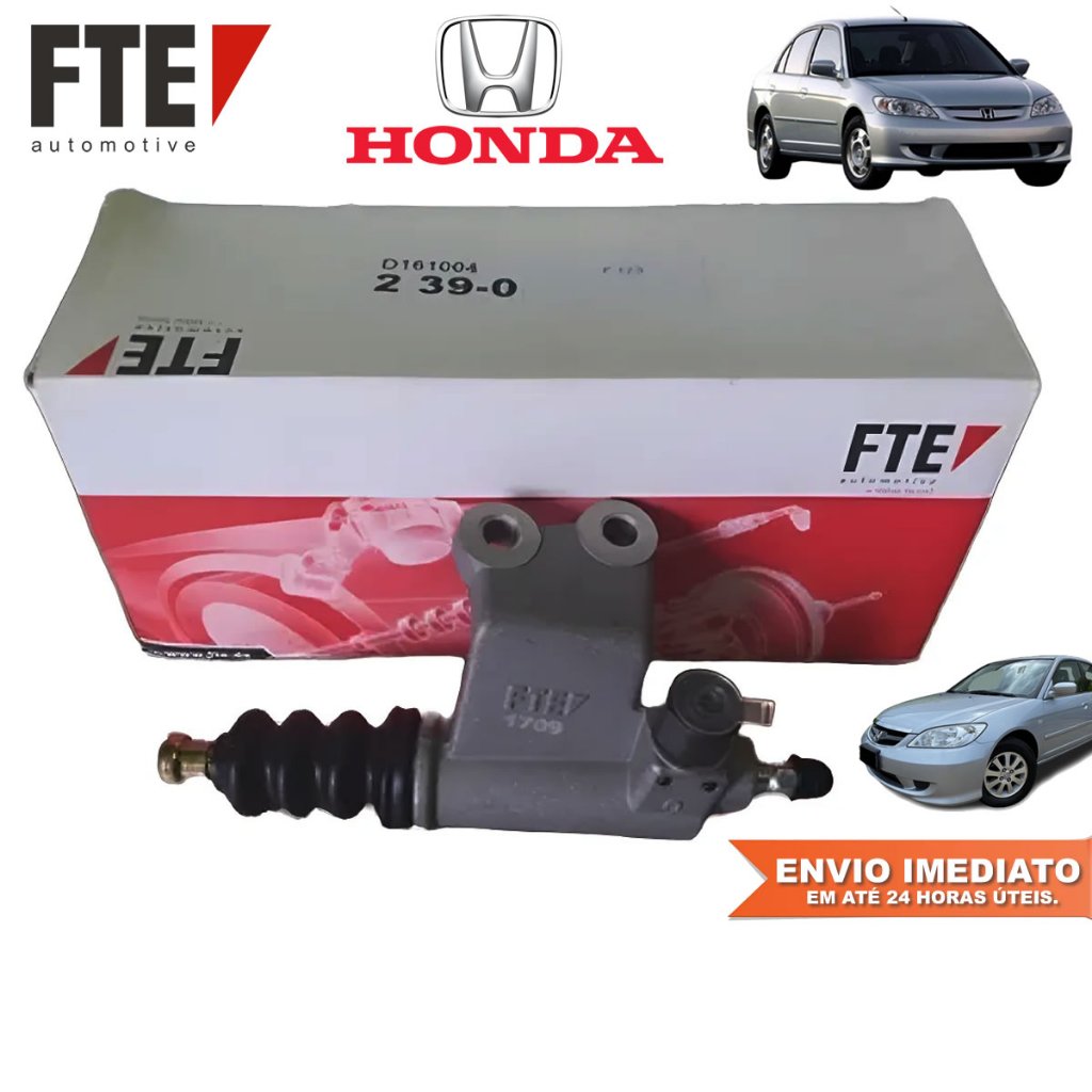 Cilindro Auxiliar de Embreagem Honda Civic 1.7 16v 2001 2002 2003 2004 2005 2006 Original FTE Valeo em Oferta na Shopee