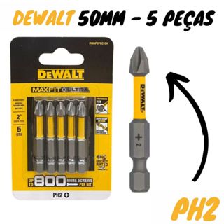 Bits Ph2 Dewalt 5 Peças Maxfit Dwaf2ph2-5h Original em Oferta na Shopee