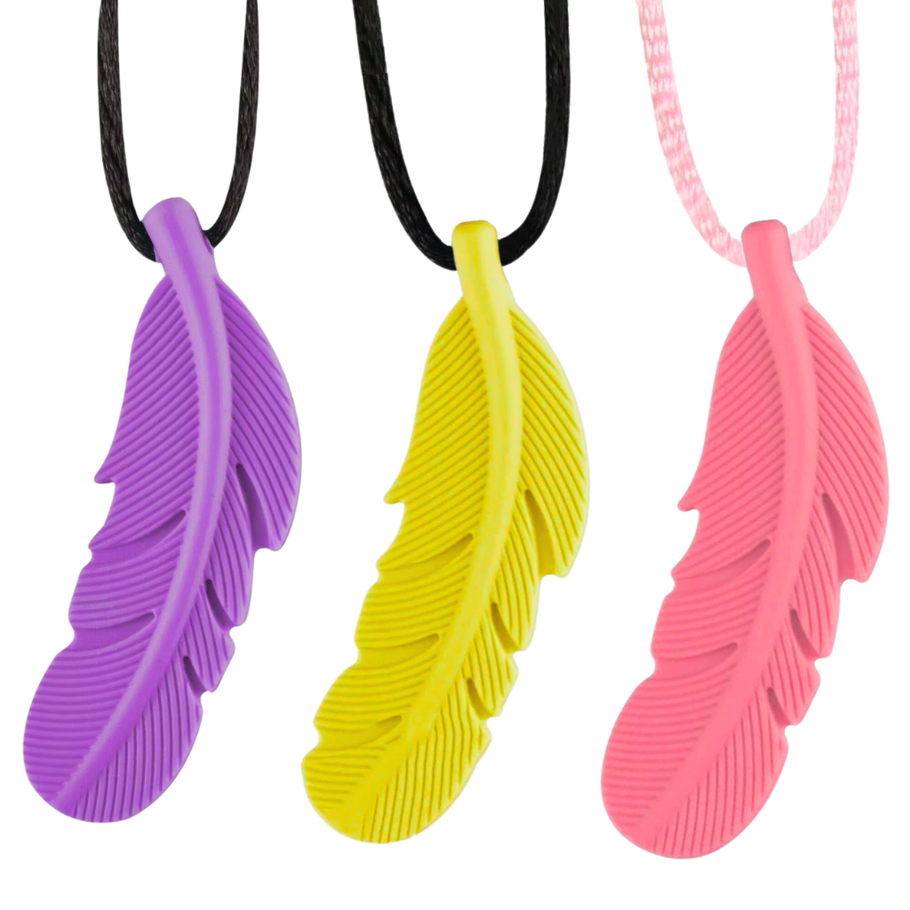 Mordedor Colar Sensorial de Silicone para Autismo Anti Stress TDAH TOD Infantil