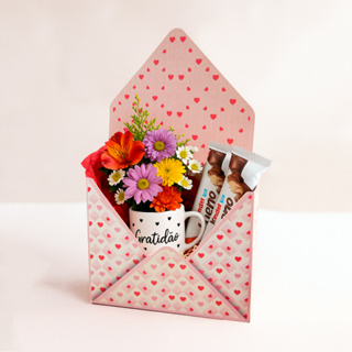 Caixa Envelope Para Kit de café da manhã e Presentes tipo Carta Envelope. Lembrancinha Floricultura em Oferta na Shopee