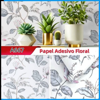 Papel de Parede Floral 5 Metros x 45cm Para Decoração, Quarto, Sala, Escritório em Oferta na Shopee