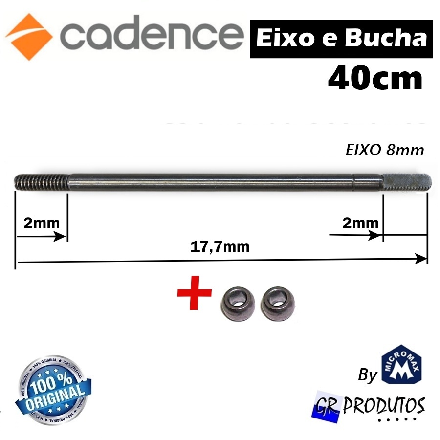 Eixo e Buchas Cadence Ventilador 40cm