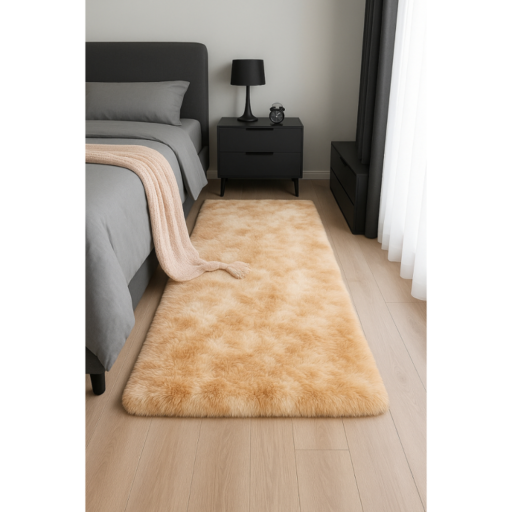 Tapete Passadeira Felpuda Beira de Cama Peludo Vários Tamanhos em Oferta na Shopee