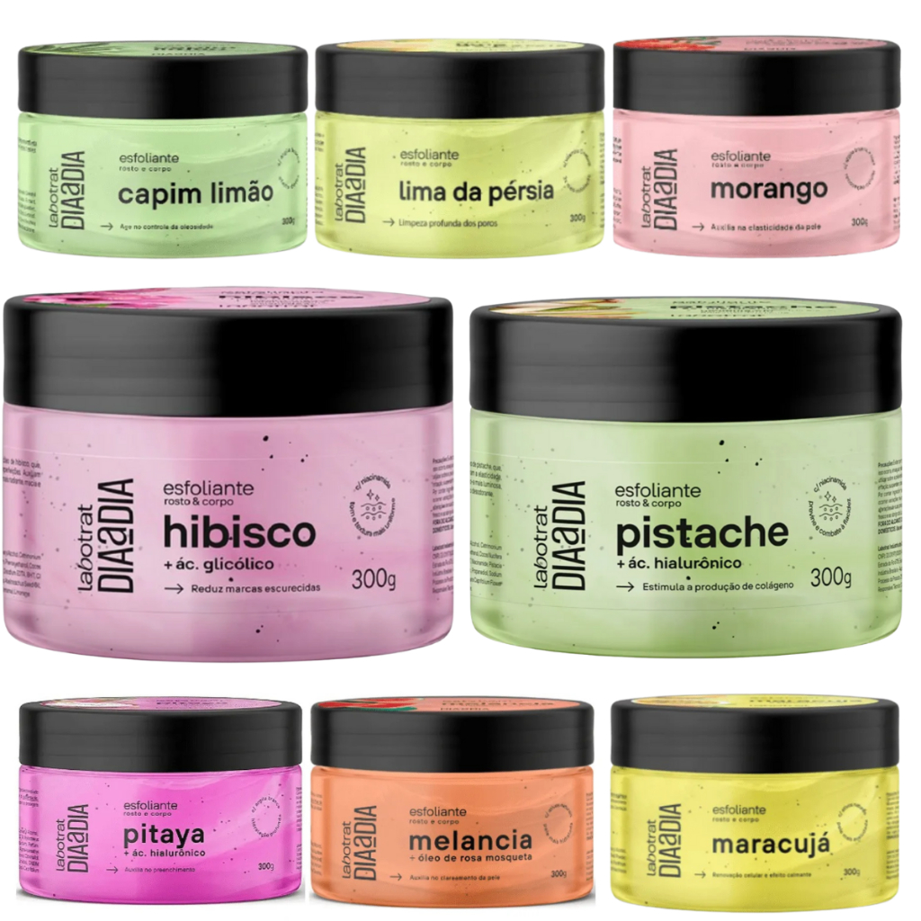 Esfoliante Corporal e Facial Cheiro de Fruta Labotrat 300g em Oferta na Shopee
