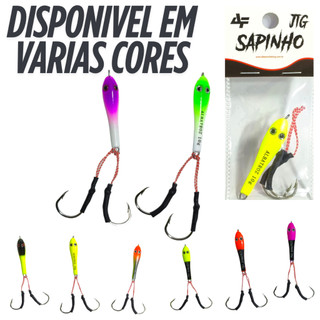 Isca Artificial Jig Sapinho 10g Albatroz Dupla Face Várias Cores Pesca De Tucunare Traira Robalo