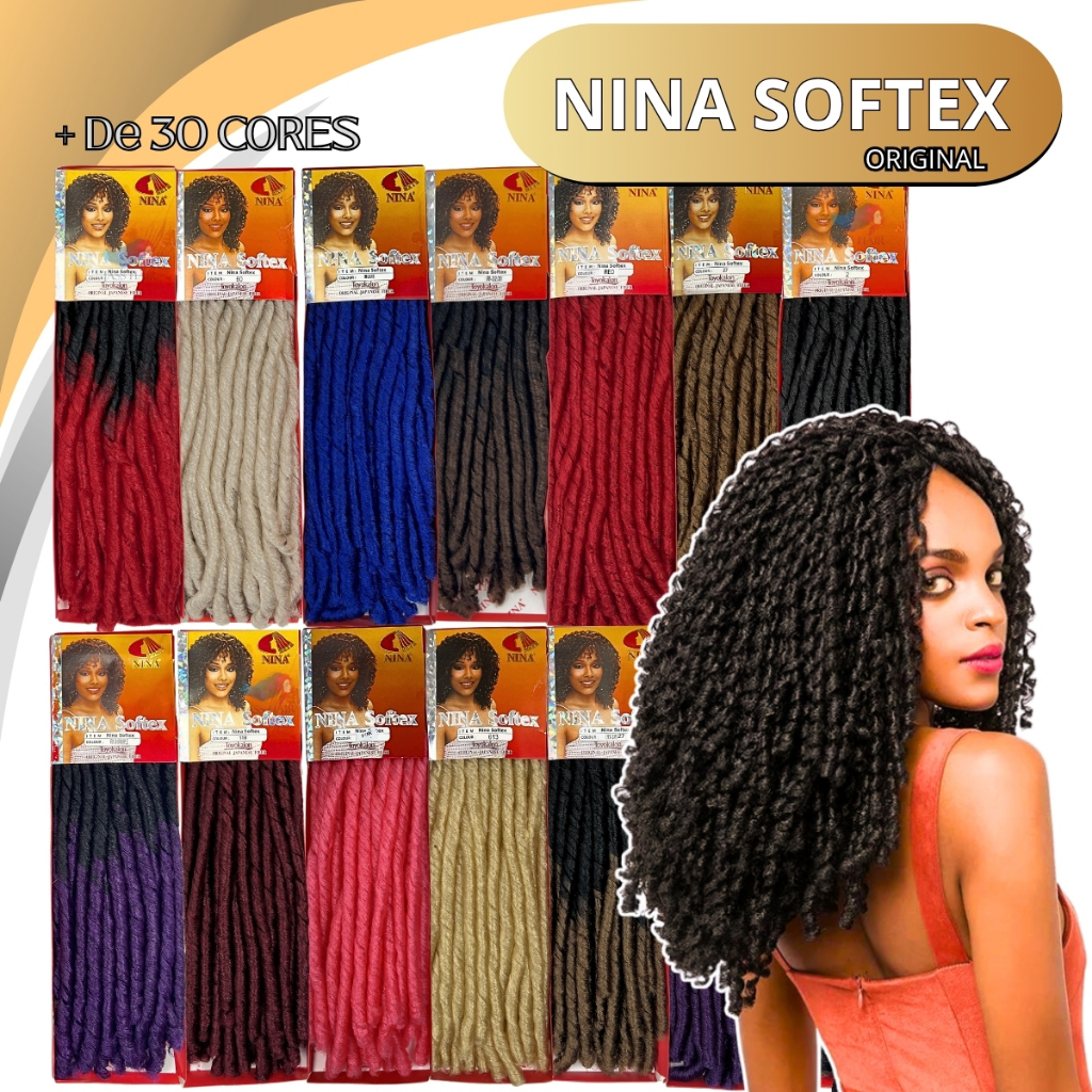 Cabelo Nina Softex Cacheado Cochet Braid Original em Oferta na Shopee