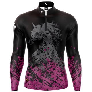 Camiseta Camisa Blusa Agro Raiz Cavalo Pink Bruta Com Zíper Proteção Uv50+ em Oferta na Shopee