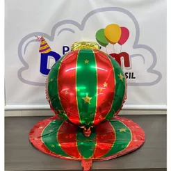 50 Balão Metalizado Bola de Natal Grande 54cm festa decoracao surpresa enfeite natal ano novo