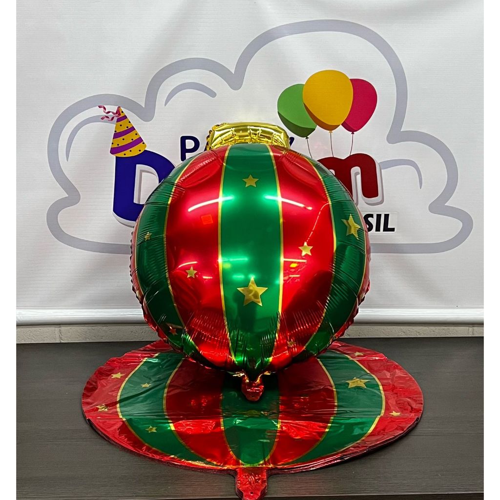 50 Balão Metalizado Bola de Natal Grande 54cm festa decoracao surpresa enfeite natal ano novo — imagem 2 de 2