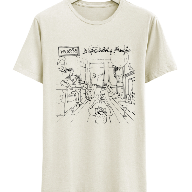 Camiseta Premium T-shirt Guin's Oasis Fine Lines Blusa Unissex Camisa 100% Algodão