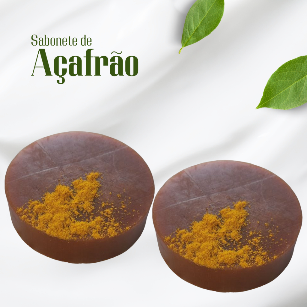 Sabonete de Açafrão Redução de pelos, antiacne, antifoliculite